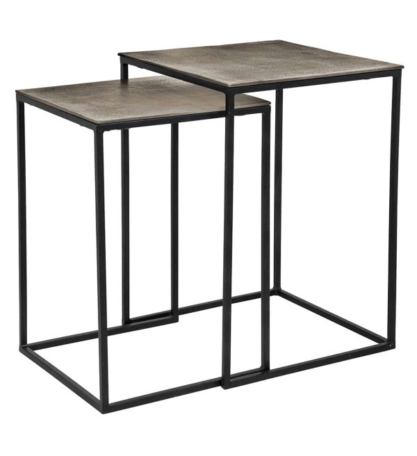Richmond Interiors salontafel Finn set van 2 aluminium