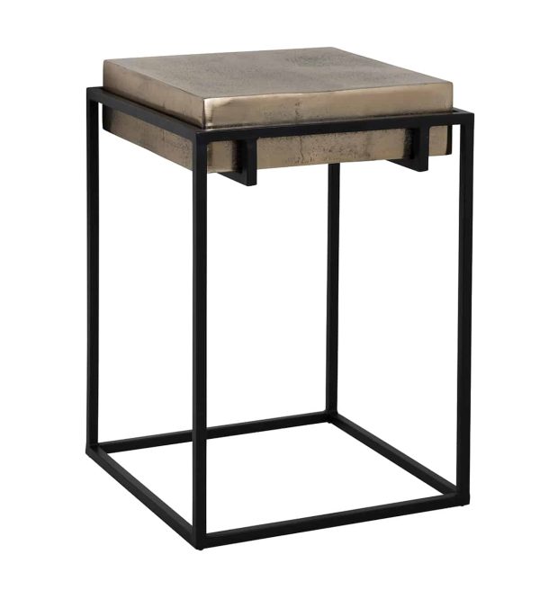 Richmond Interiors bijzettafel Calloway champagne 42x42x61 cm