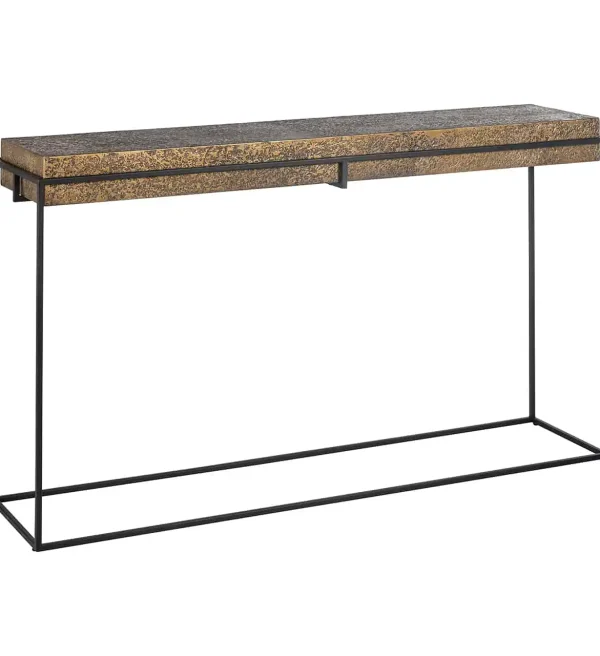 Richmond Interiors wandtafel Dover 140x33x80 cm metaal