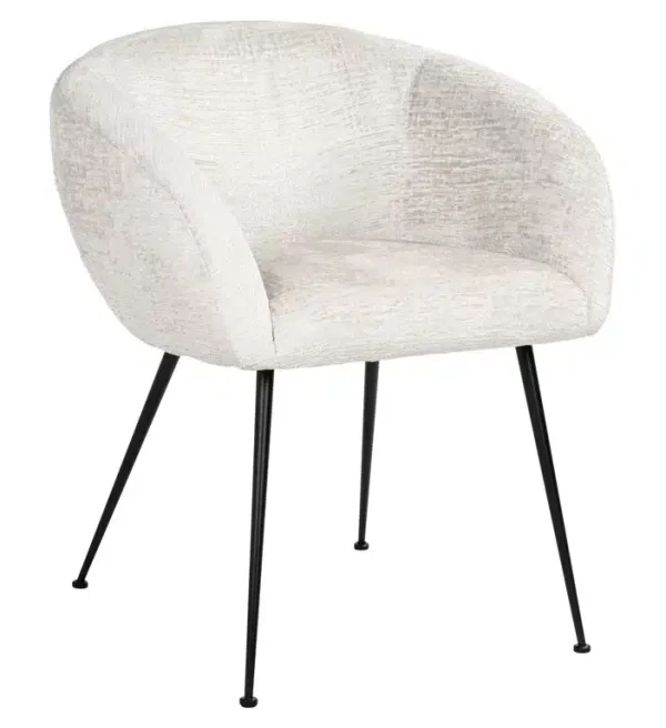 Richmond Interiors eetkamerstoel Ruby met arm creme