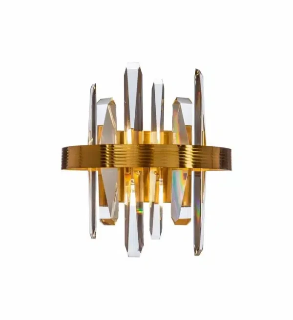 Richmond Interiors wandlamp 28x16,5x30 cm Brigh goud kristal