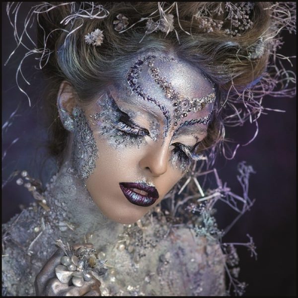 Schilderij A moment in time GLB558 Glass Black Frame+Stones