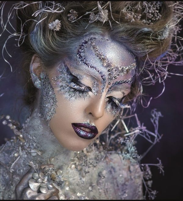 Schilderij A moment in time GLB558 Glass Black Frame+Stones