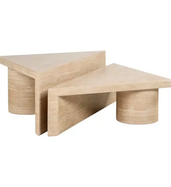 Richmond Interiors salontafel Fictus 130x65x40 cm travertin