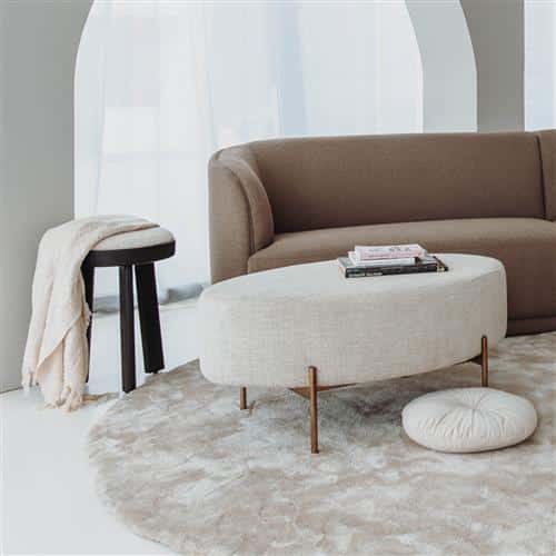 SHOWMODEL Tower Living poef Ossana 100 cm cm stof