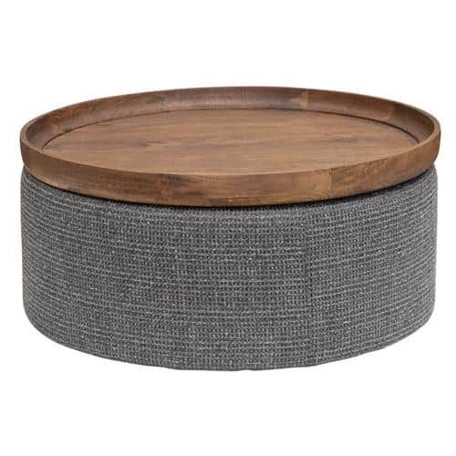 SHOWMODEL opberg salontafel met opberg en dienblad Ossana 80 cm mangohout