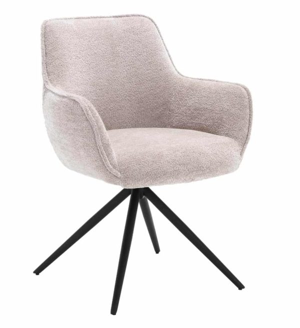 Tower Living eetkamerstoel Fondo draaibaar met arm Sand