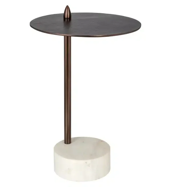 Richmond Interiors bijzettafel Barron 37,5x37,5x54,5 cm marmer