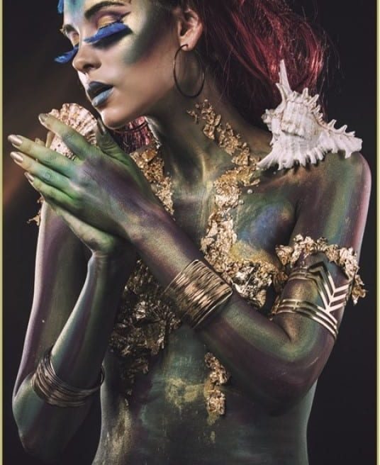 Schilderij Beautiful Fantasy GLB556 Glass Gold Frame+Gold Foil