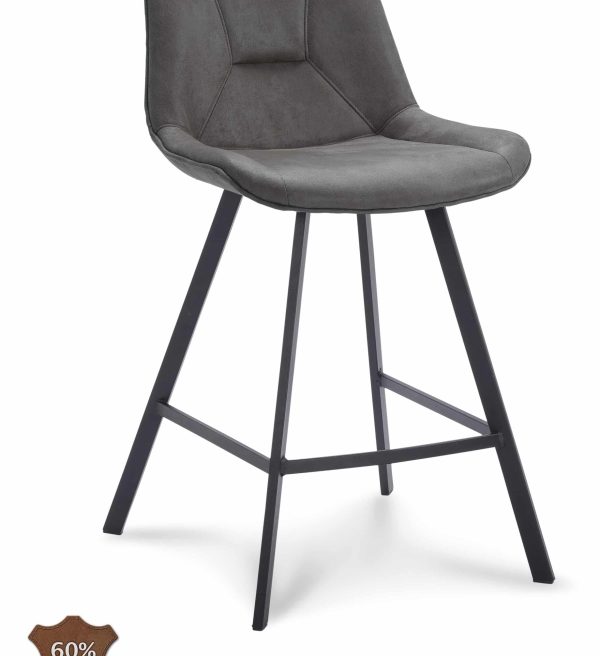 Barstoel Blake laag antraciet