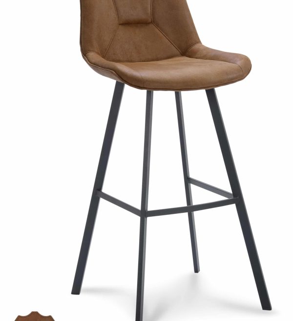 Barstoel Blake hoog Camel