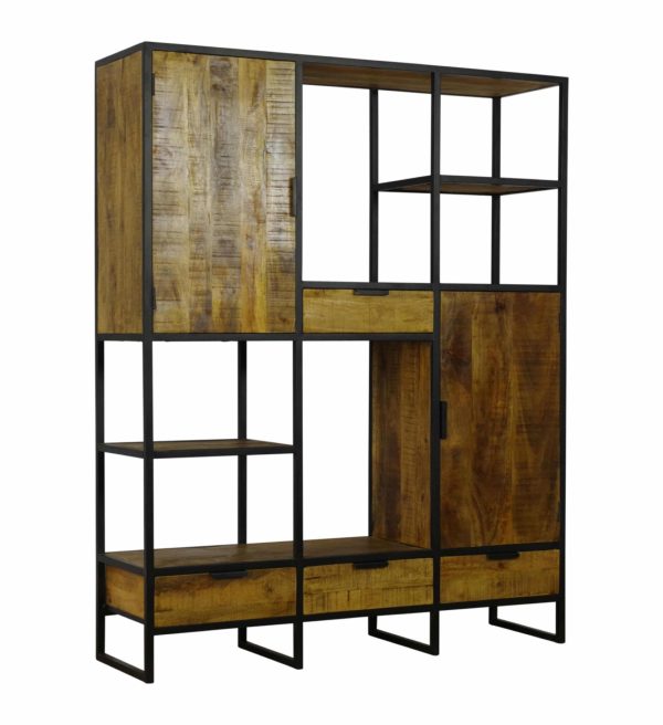 SHOWMODEL vakkenkast Boaz 160 cm mangohout