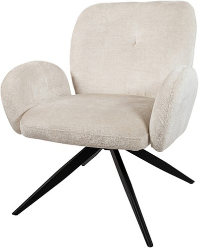 Nijwie MySons Bobby draaifauteuil 360 - Perfect Harmony - Ivory 02 - Unique Collection