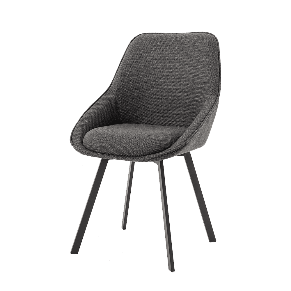 Tower Living eetkamerstoel Borgo draaibaar antraciet