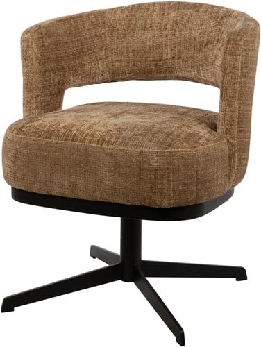 Nijwie MySons eetkamerstoel Bruce  - draaipoot 360 - Cremona - Cinnamon 18 - Star Collection