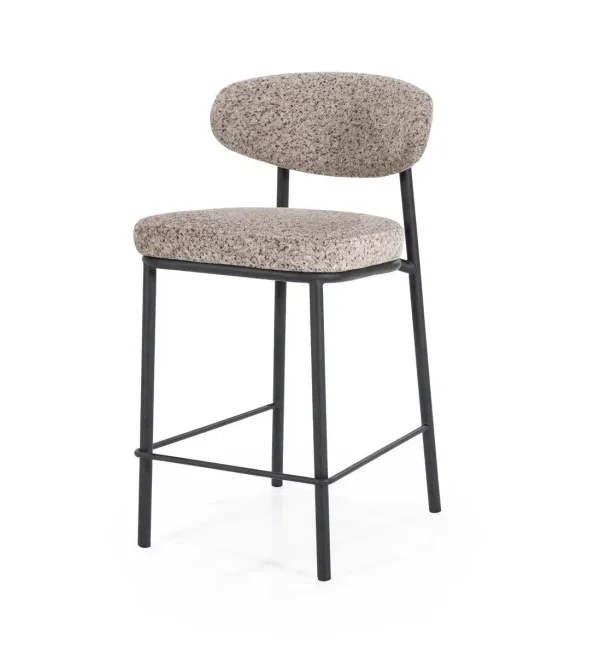 By-Boo barstoel Jari taupe set van 2