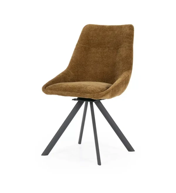 By-Boo eetkamerstoel Bliss mustard (set van 2)