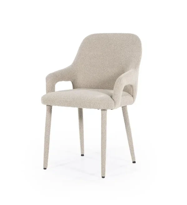 By-Boo eetkamerstoel Fika taupe (set van 2)