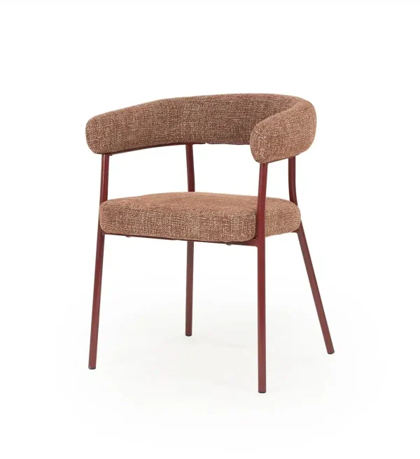 By-Boo eetkamerstoel Yovi rood (set van 2)