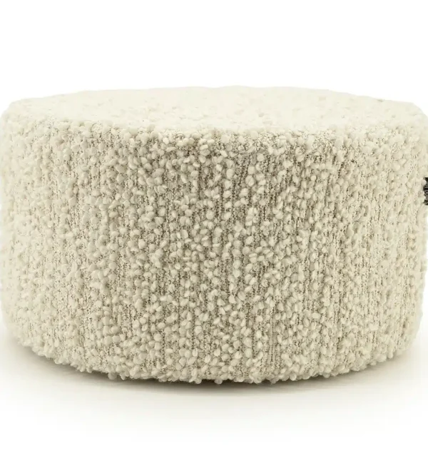 By-Boo poef Vista groot off white