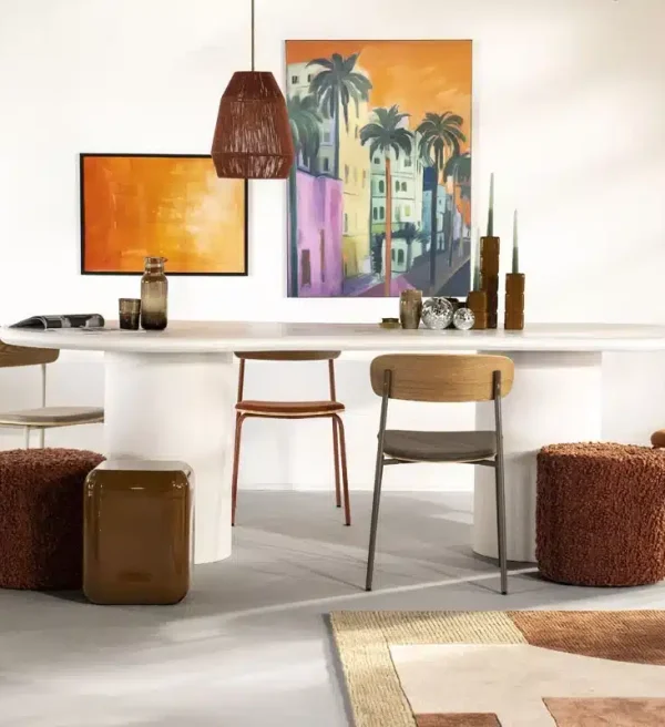 By-Boo poef Vista klein terracotta