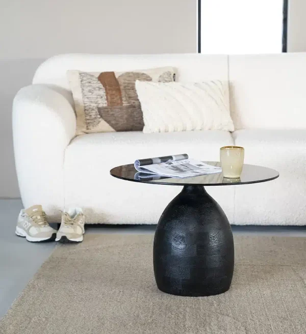 By-Boo salontafel Bond 60x60x42 cm glas