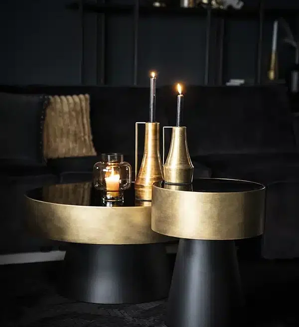 By-Boo salontafel Bunga 75x75x40 cm metaal