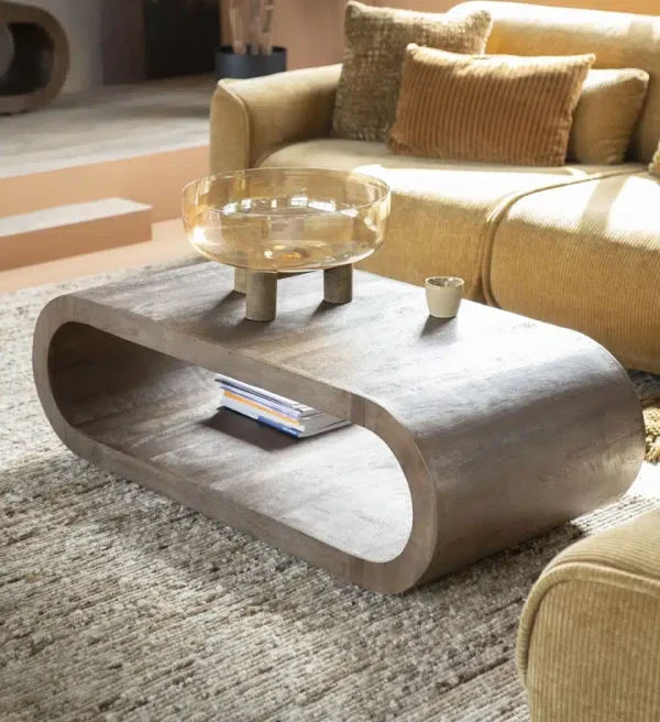 By-Boo salontafel Elora 130x60x40 cm mangohout