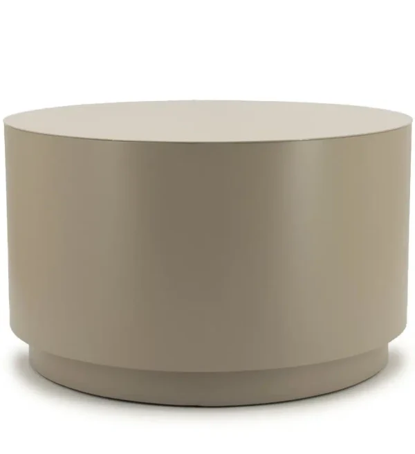 By-Boo salontafel Mesita 60x60x35 cm metaal taupe