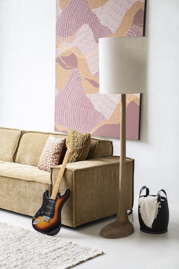 By-Boo vloerlamp 45x45x183,5 cm Rine bruin mangohout