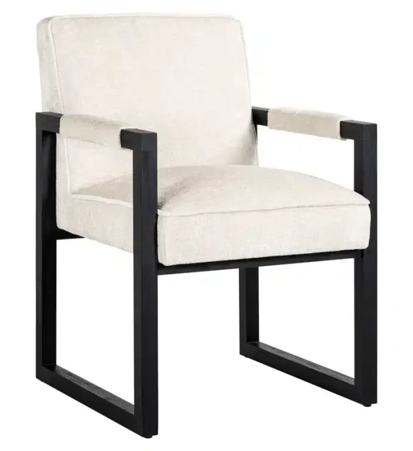 Richmond Interiors eetkamerstoel Beck met arm wit