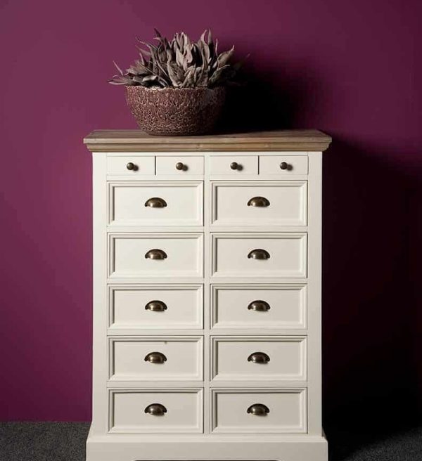 Tower Living ladekast Fleur 88x43x120 cm grenen