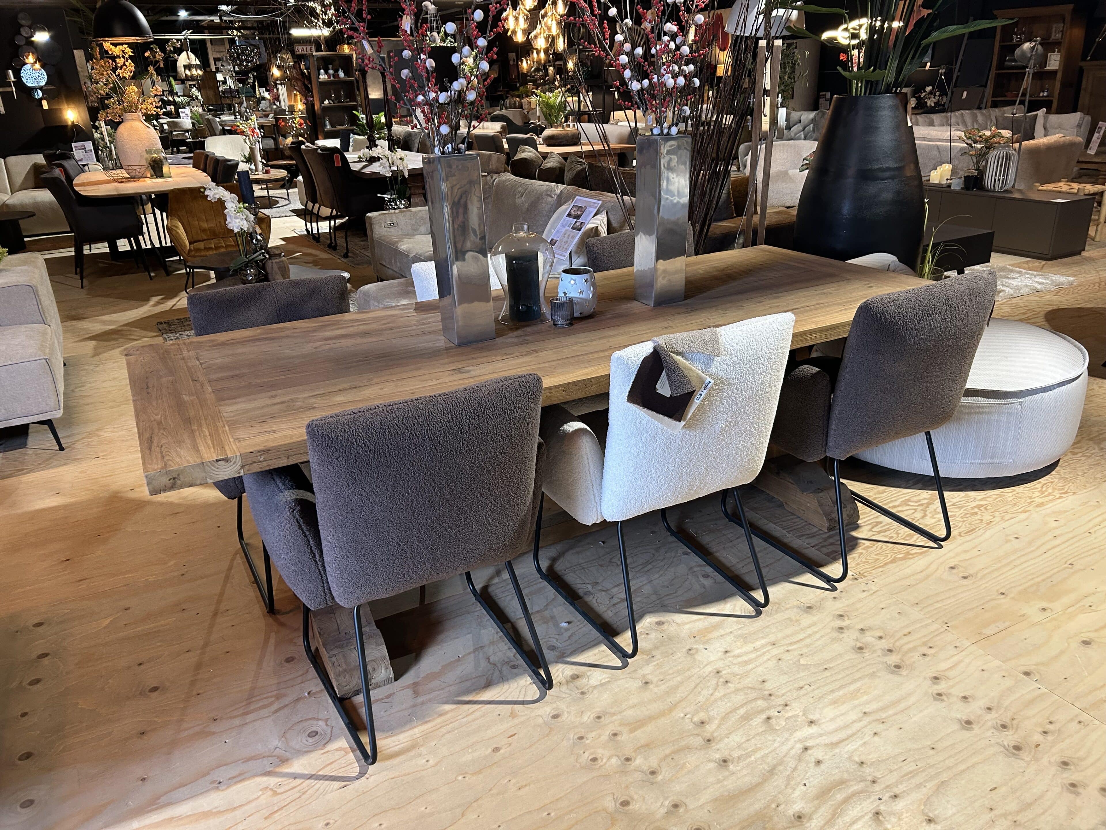 SHOWMODEL Tower Living set van 6 stuks eetkamerstoelen Dante 2 kleuren