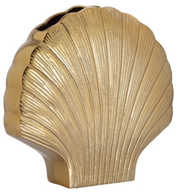 Richmond Interiors vaas 30,5x9x29,5 cm Noé groot aluminium goud