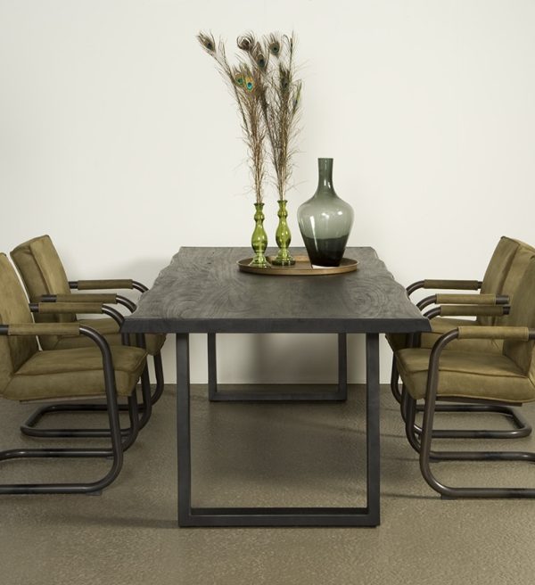 SHOWMODEL Tower Living eettafel Ultimo 160 cm black acacia