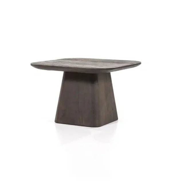 Eleonora bijzettafel Aron 60x60x39 cm vierkant mangohout bruin