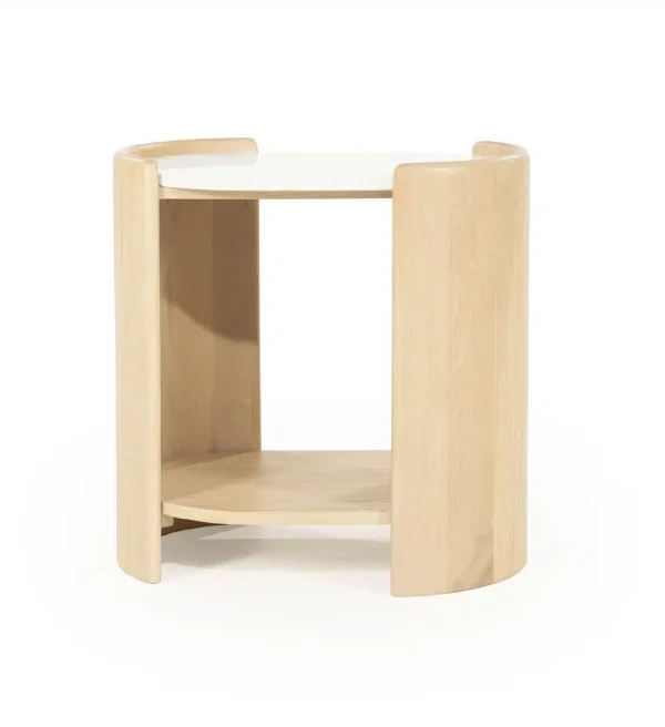 Eleonora bijzettafel Don 50x35x50 cm eiken