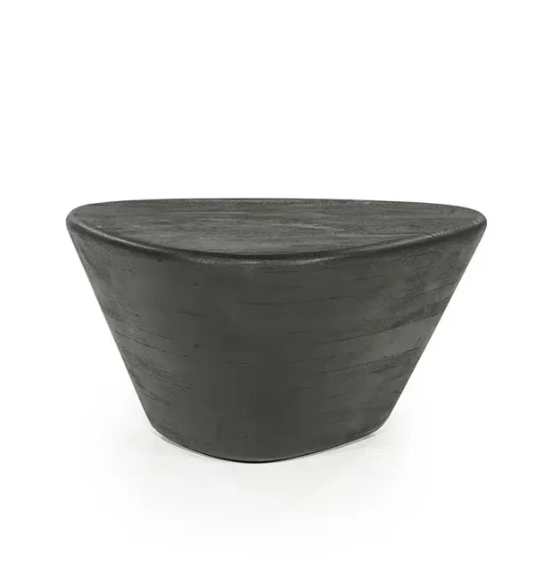 Eleonora bijzettafel Mila 70x53x35 cm mangohout zwart