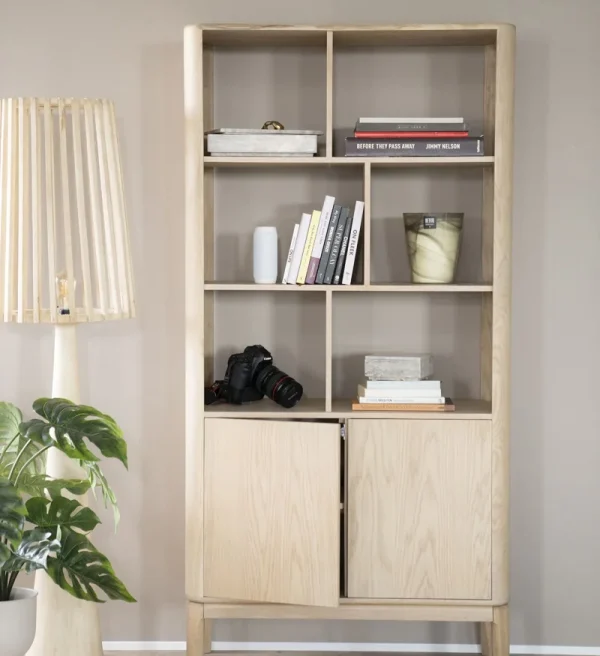 Eleonora boekenkast Harvey 90x40x180 cm eiken