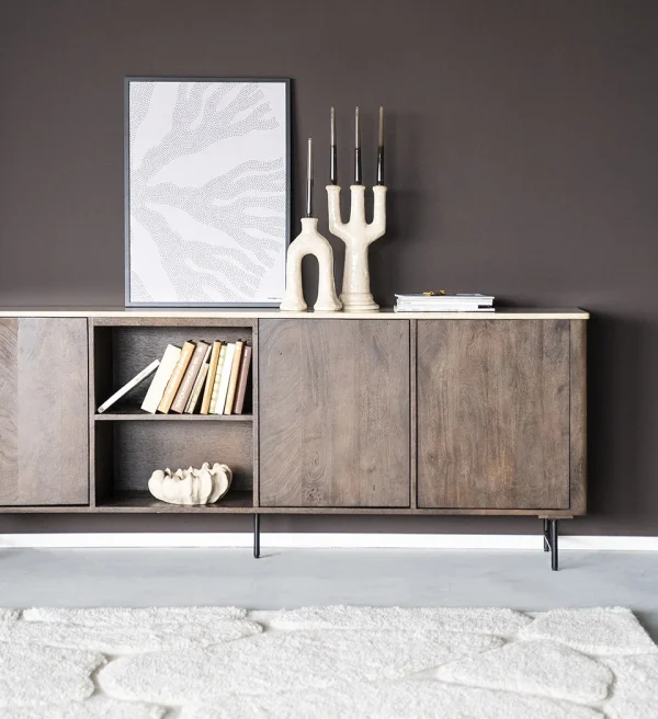 Eleonora dressoir Lio 200x41x75 cm travertin