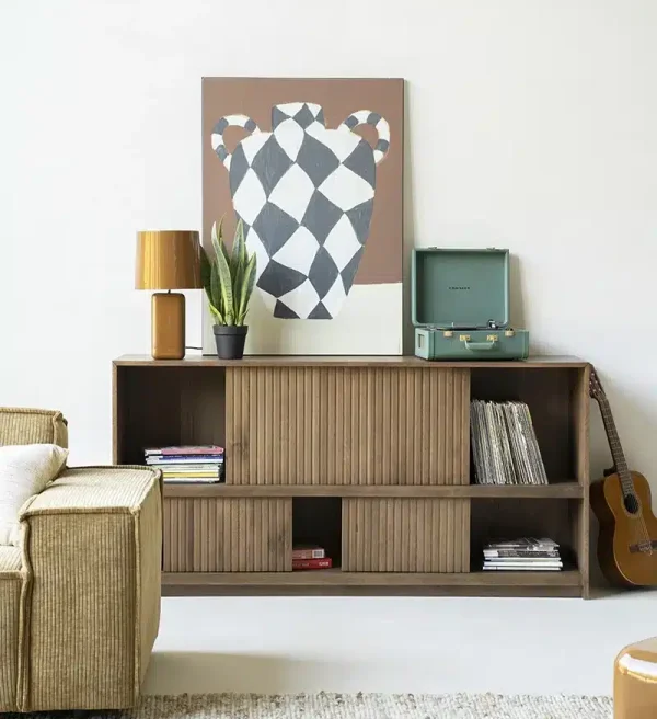 Eleonora dressoir Milo 180x42x90 cm eiken bruin