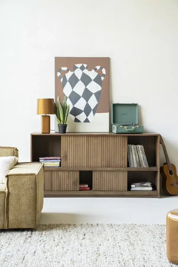 Eleonora dressoir Milo 180x42x90 cm eiken bruin