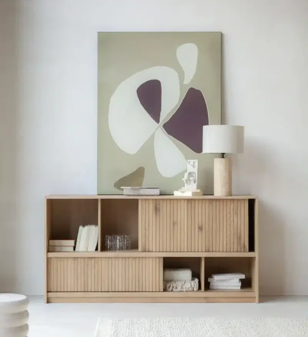 Eleonora dressoir Milo 180x42x90 cm eiken naturel