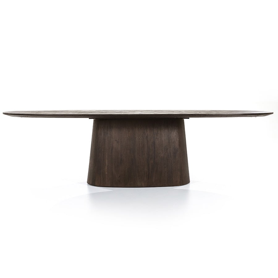 Eleonora eettafel Aron ovaal 300x110x76 cm mangohout bruin
