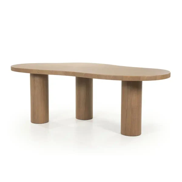 Eleonora eettafel Bobbie 215x110x76 cm lichtbruin