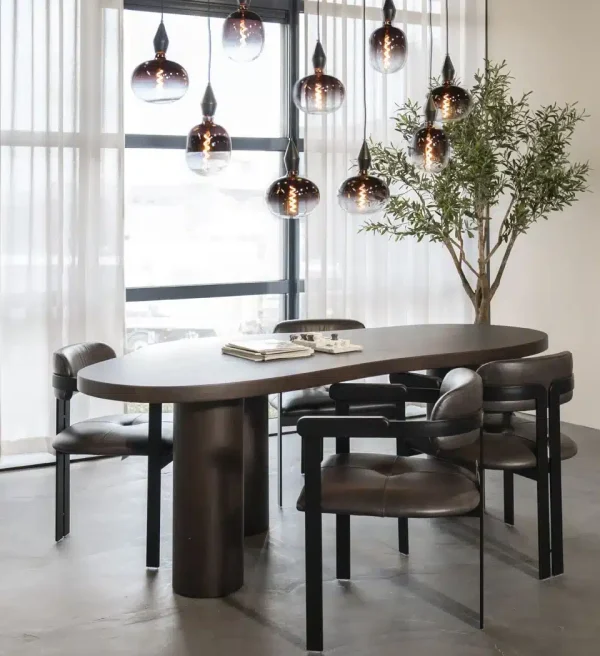 Eleonora eettafel Bobbie 215x110x76 cm walnoot