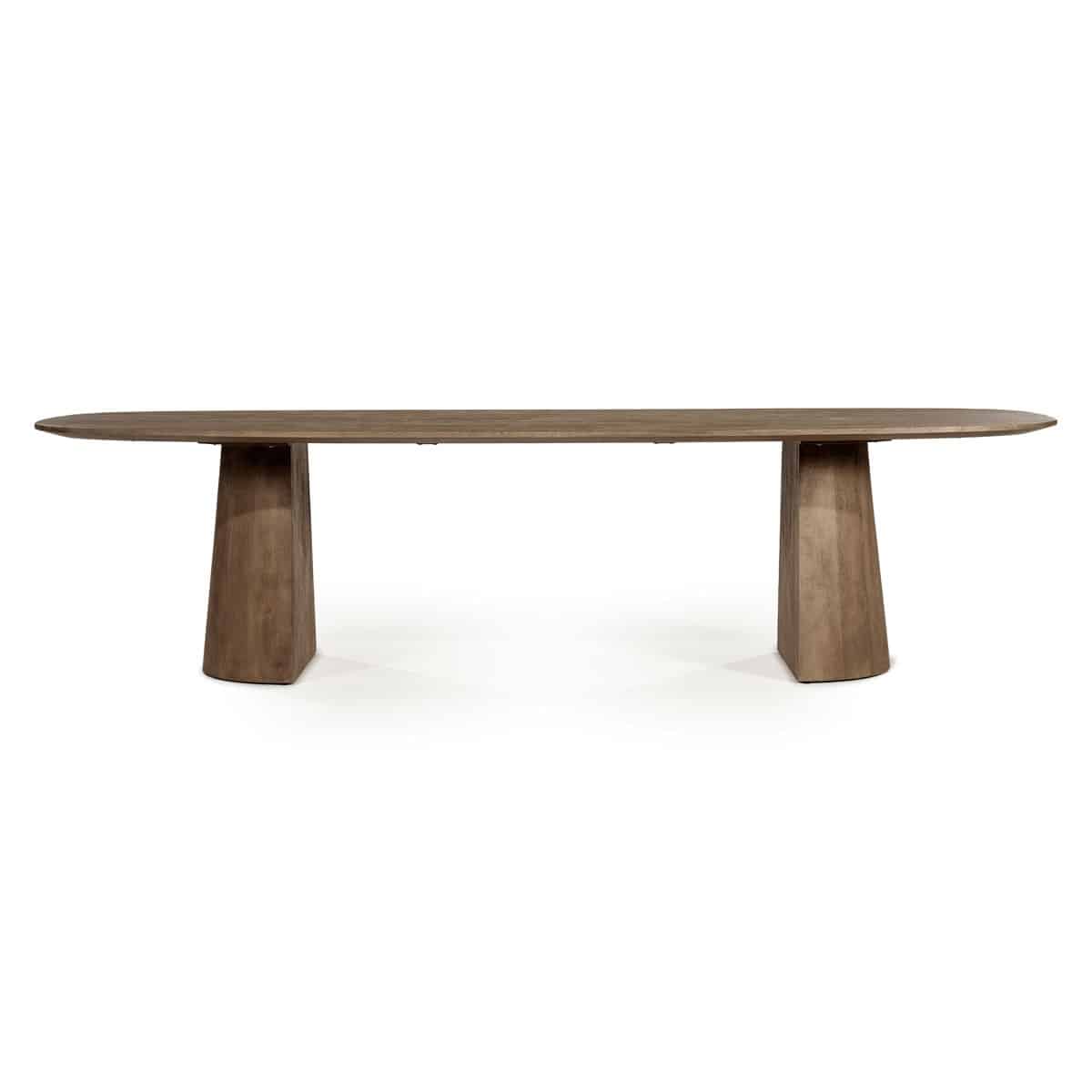 Eleonora eettafel Lune 300x105x77 cm mangohout lichtbruin