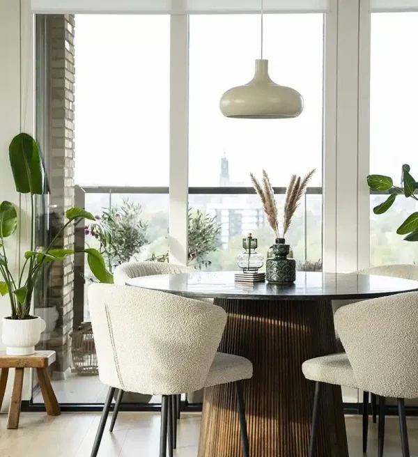 Eleonora eettafel Maxim 130 cm rond marmer