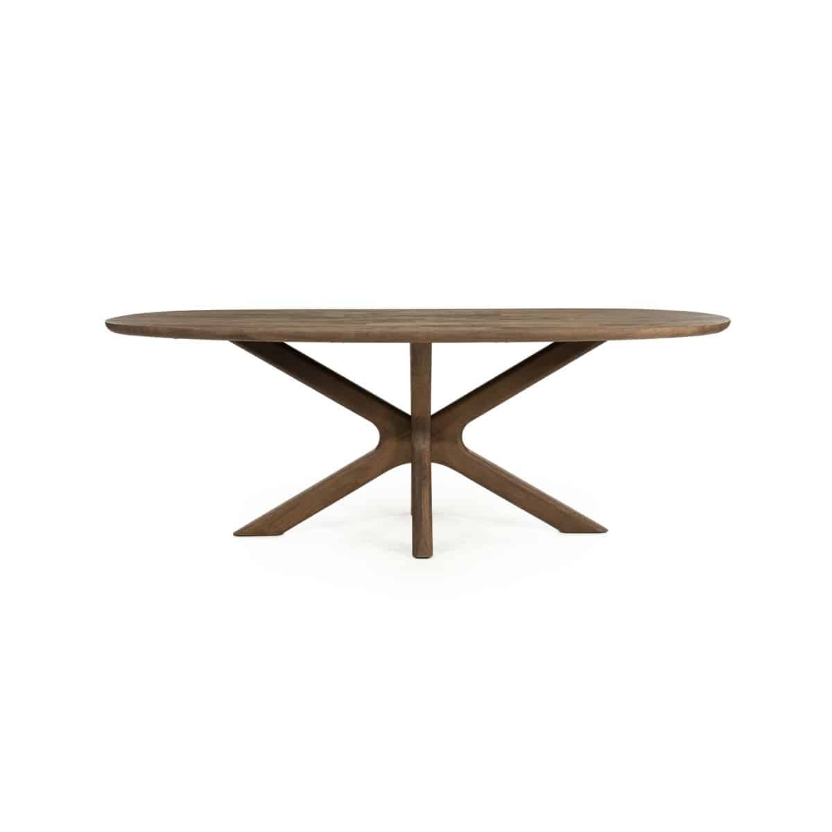 Eleonora eettafel Tycho 210x110x77 cm mangohout lichtbruin