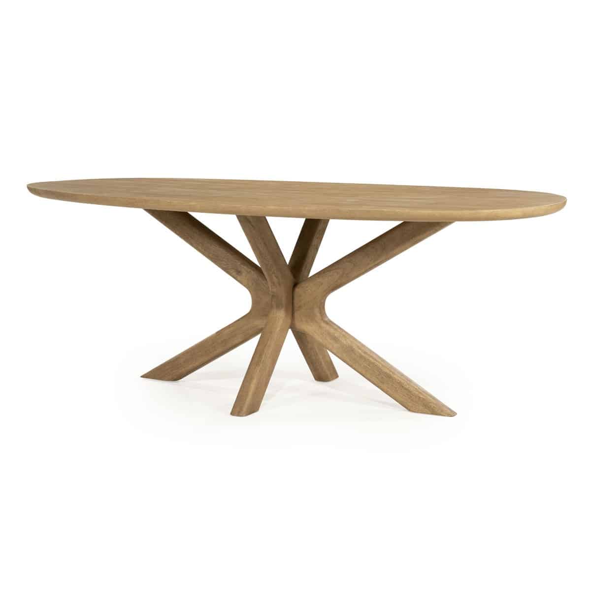 Eleonora eettafel Tycho 210x110x77 cm mangohout naturel